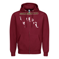 Burgundy psychedelic furs music travel Zipper Hoodie - lanVoArt
