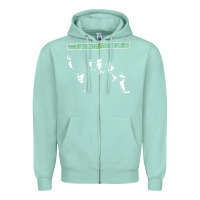 Seafoam psychedelic furs music travel Zipper Hoodie - lanVoArt