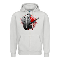 Dove Grey Guitar Player Gift Guitarist Guitar Zipper Hoodie - lanVoArt