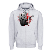Heather Grey Guitar Player Gift Guitarist Guitar Zipper Hoodie - lanVoArt