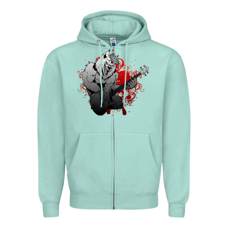 Guitar Player Gift Guitarist Guitar Zipper Hoodie by lanVoArt | Teevron