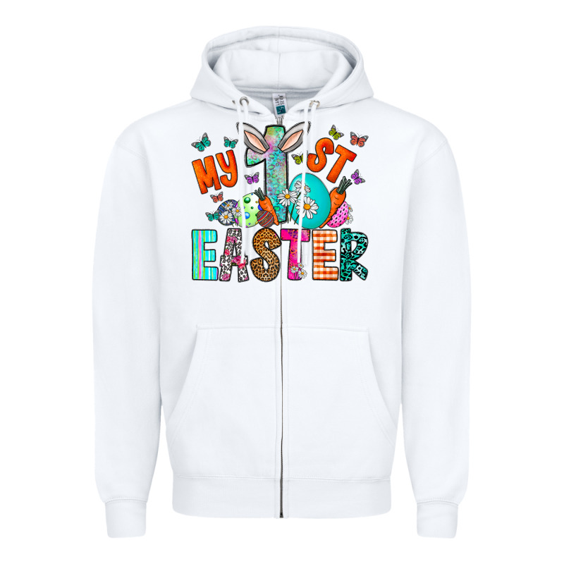 My 1st Easter Zipper Hoodie by CowhideDigitalArt | Teevron