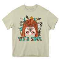 Mossy Western İndian Wild Soul With Braid Hair Woman Heavy Core Tee - BundleAndBundleShop