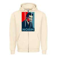 Sandshell norm macdonald political poster Zipper Hoodie - lanVoArt