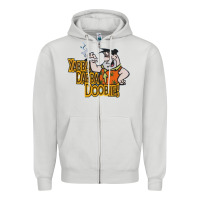 Dove Grey yabba dabba doobie! Zipper Hoodie - lanVoArt
