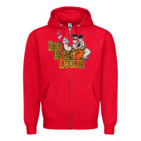 Red yabba dabba doobie! Zipper Hoodie - lanVoArt