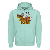 Seafoam yabba dabba doobie! Zipper Hoodie - lanVoArt