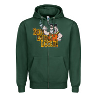 Sports Green yabba dabba doobie! Zipper Hoodie - lanVoArt
