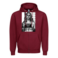 Burgundy the devils rejects mugshot 21250   sheri moon Zipper Hoodie - lanVoArt