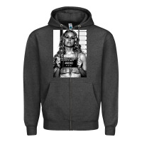 Charcoal Heather the devils rejects mugshot 21250   sheri moon Zipper Hoodie - lanVoArt