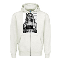 Oatmeal Heather the devils rejects mugshot 21250   sheri moon Zipper Hoodie - lanVoArt