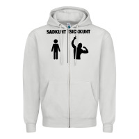 Dove Grey zyzz sadkunt sickkunt gym bodybuilding motivational aesthetic veni vid Zipper Hoodie - lanVoArt