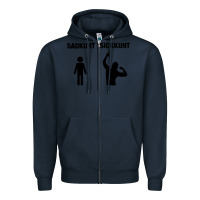Navy zyzz sadkunt sickkunt gym bodybuilding motivational aesthetic veni vid Zipper Hoodie - lanVoArt
