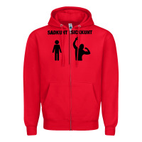 Red zyzz sadkunt sickkunt gym bodybuilding motivational aesthetic veni vid Zipper Hoodie - lanVoArt