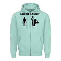 Seafoam zyzz sadkunt sickkunt gym bodybuilding motivational aesthetic veni vid Zipper Hoodie - lanVoArt