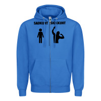 True Royal zyzz sadkunt sickkunt gym bodybuilding motivational aesthetic veni vid Zipper Hoodie - lanVoArt
