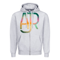Heather Grey ajr Zipper Hoodie - lanVoArt