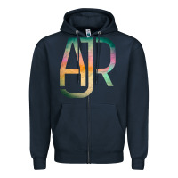 Navy ajr Zipper Hoodie - lanVoArt