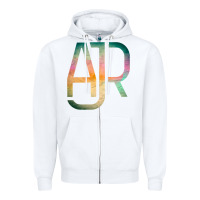 White ajr Zipper Hoodie - lanVoArt