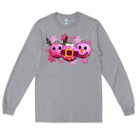 Heather Grey pink christmas Long Sleeve Tee - CowGirlArtShop