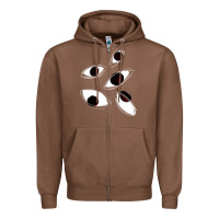 Chestnut weirdcore staring Zipper Hoodie - lanVoArt
