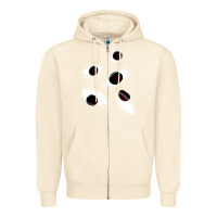 Sandshell weirdcore staring Zipper Hoodie - lanVoArt