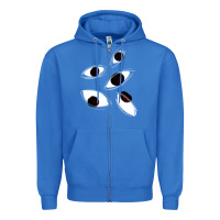 True Royal weirdcore staring Zipper Hoodie - lanVoArt