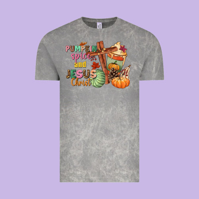 Pumpkin Spice And Jesus Christ Vintage Tee Designed By Nancycooperartshop