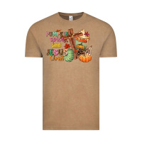 Vintage Coffee Pumpkin spice and Jesus christ Vintage Tee - NancyCooperArtShop