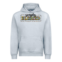Heather Grey simply blessed Urban Hoodie - BarkalooDesign
