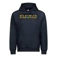 Navy simply blessed Urban Hoodie - BarkalooDesign
