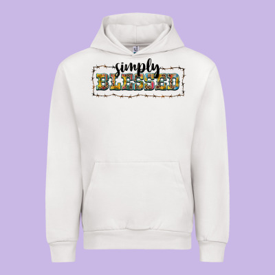 Simply Blessed Urban Hoodie Designed By Barkaloodesign