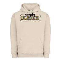 Pigment French Oak simply blessed Urban Hoodie - BarkalooDesign