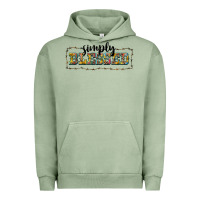 Pigment Oil Green simply blessed Urban Hoodie - BarkalooDesign