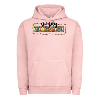 Pigment Salmon simply blessed Urban Hoodie - BarkalooDesign