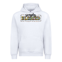 White simply blessed Urban Hoodie - BarkalooDesign