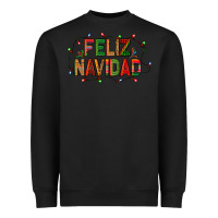 Black Feliz Navidad Heavyweight Sweatshirt - BundleAndBundleShop