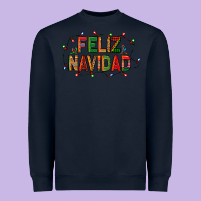 Feliz Navidad Heavyweight Sweatshirt Designed By Bundleandbundleshop