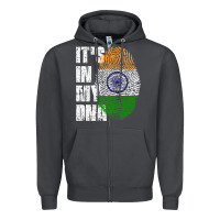 Smoke IT'S IN MY DNA India Flag Indian Zipper Hoodie - lanVoArt