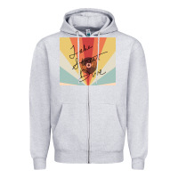Heather Grey lake street dive retro Zipper Hoodie - lanVoArt