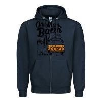 Navy old dominion one man Zipper Hoodie - lanVoArt