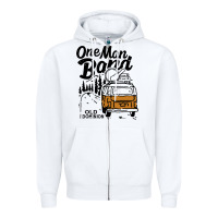 White old dominion one man Zipper Hoodie - lanVoArt