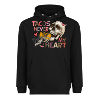 Black Tacos Never Broke My Heart Heavyweight Hoodie - CowhideDigitalArt
