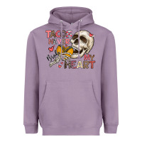 Lavender Tacos Never Broke My Heart Heavyweight Hoodie - CowhideDigitalArt