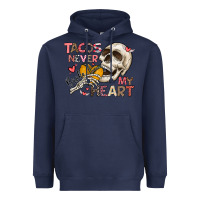 Navy Tacos Never Broke My Heart Heavyweight Hoodie - CowhideDigitalArt