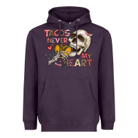 Plum Tacos Never Broke My Heart Heavyweight Hoodie - CowhideDigitalArt