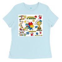 Baby Blue autism Ladies Tee - Artiststas