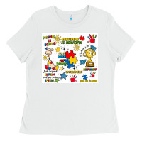White autism Ladies Tee - Artiststas