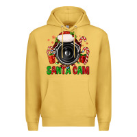 Antique Gold santa cam Premium Hoodie - FaDigitalArtStudio