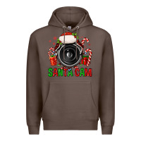 Coffee santa cam Premium Hoodie - FaDigitalArtStudio